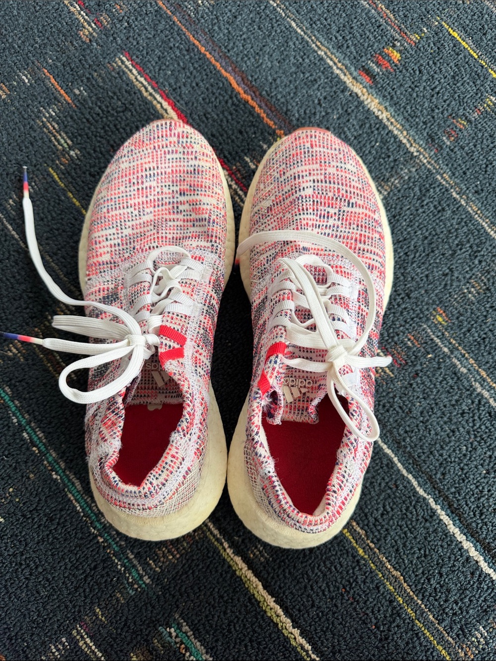 adidas women’s Pink Multi Knit Running Shoes